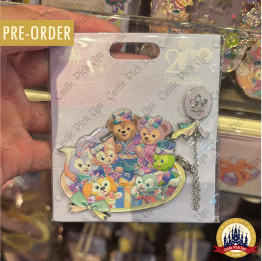 Duffy and Friends Jumbo Pin from the Hong Kong Disneyland 20th Anniversary