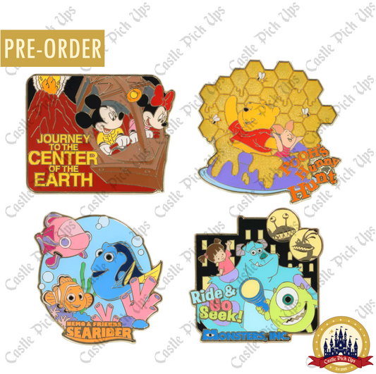 Tokyo Disney Rides - Set of 4 Pins